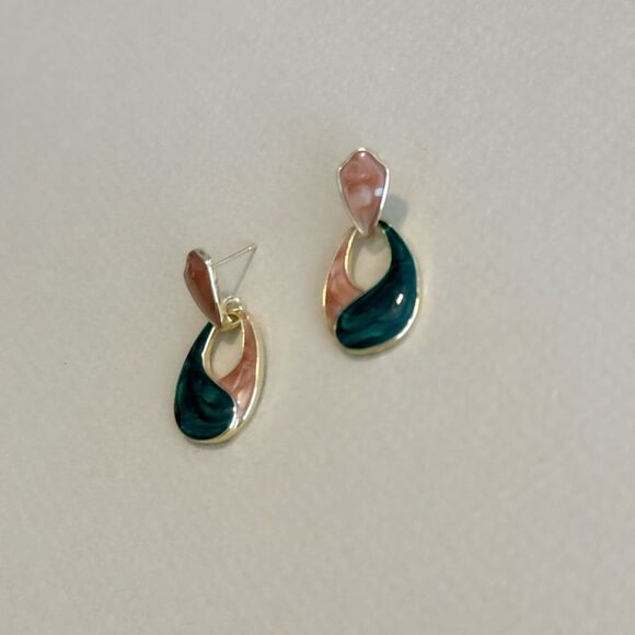 Geo dangle earrings N1085 - Picture 3 of 4